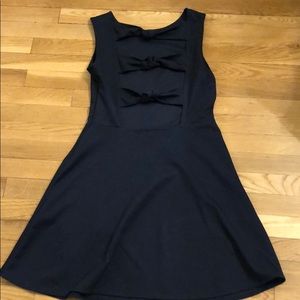 Skater dress with unique back